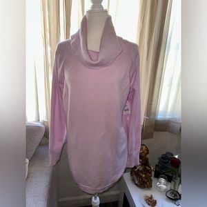 Time and Tru Baby Pink Turtleneck Long Sleeve Sweater size XL/XG (16-18)